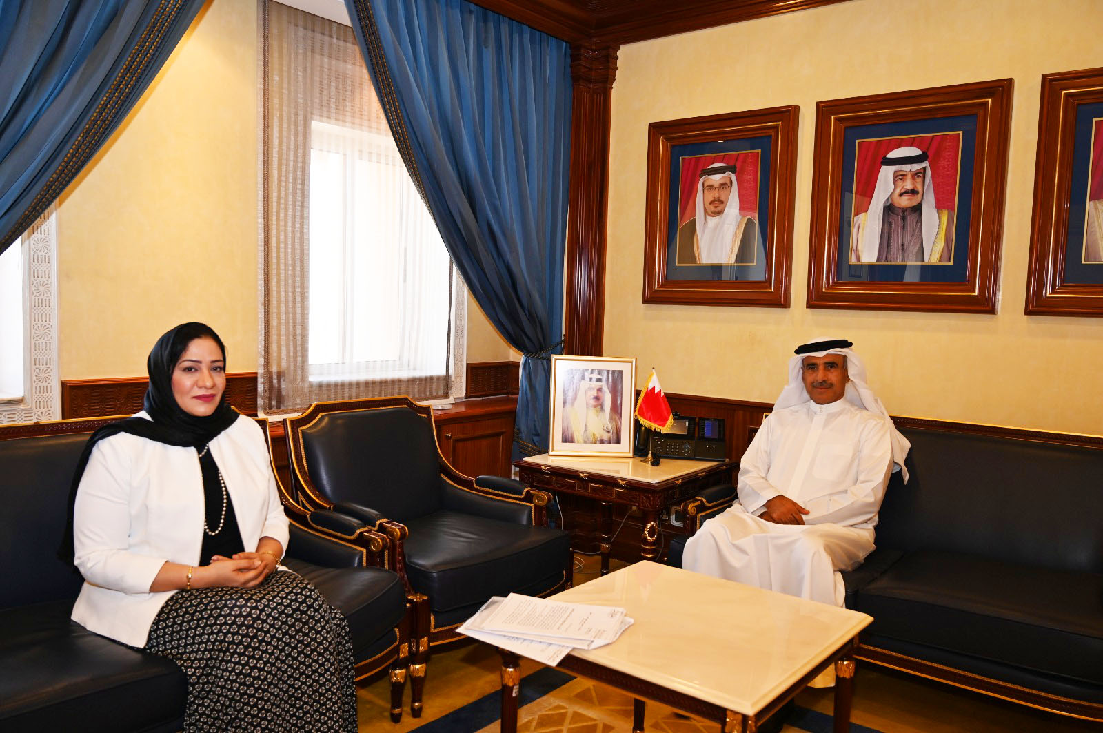 الحمر يبحث مع القطري احتياجات ثانية الشمالية الإسكانية والحالات الحرجة والإنسانية