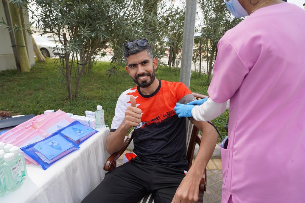 ? احتفاء وزارة الإسكان والتخطيط العمراني بيوم البحرين الرياضي في مشروع مدينة سلمان